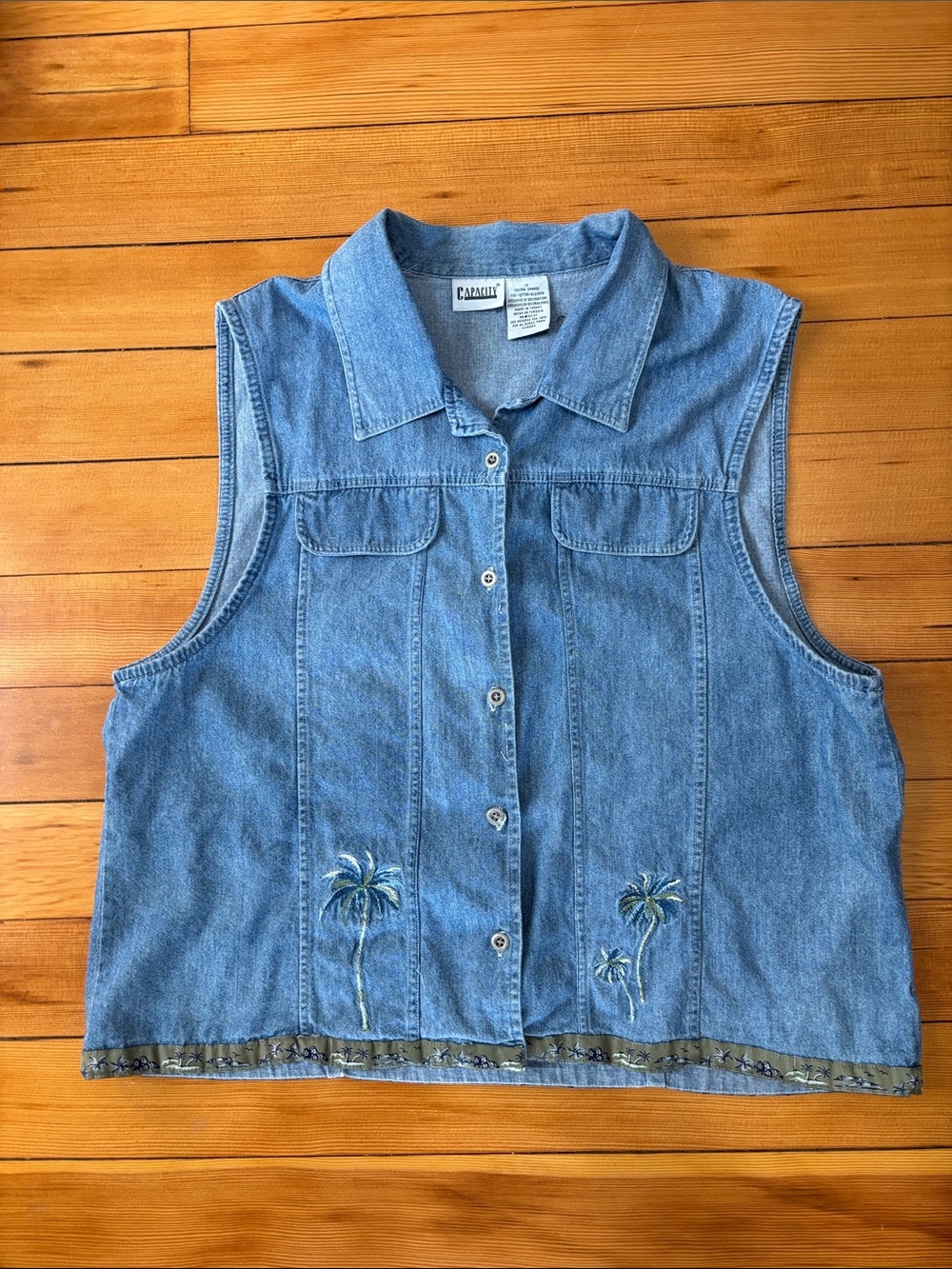 Vintage Denim Jean Vest